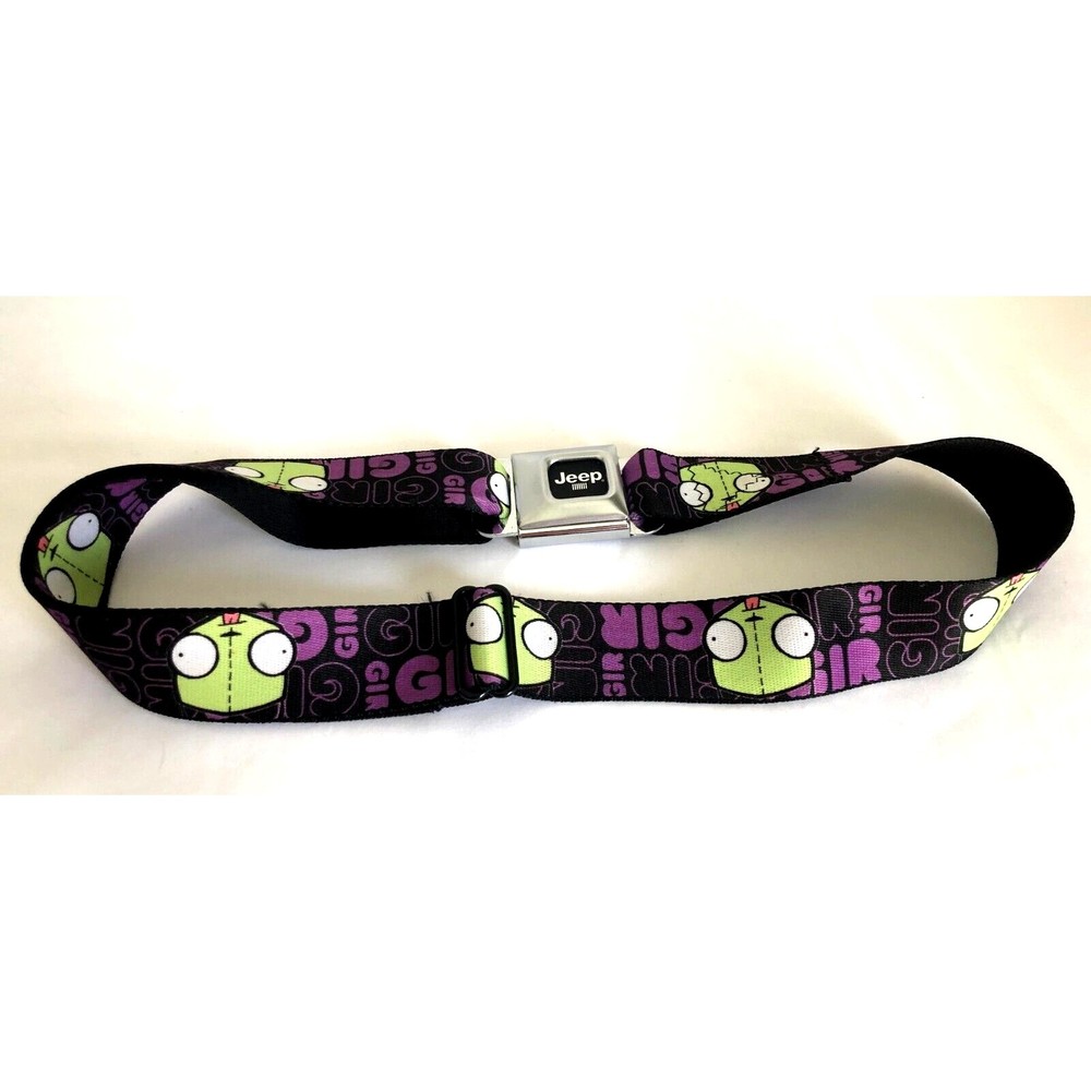 Buckle Down Invader Zim GIR Seatbelt Adjustable Belt Made In USA Jeep Unisex - Picture 2 of 4